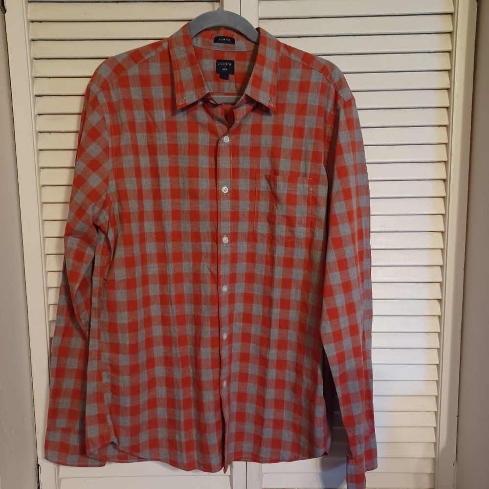 J Crew  plaid shirt sz large